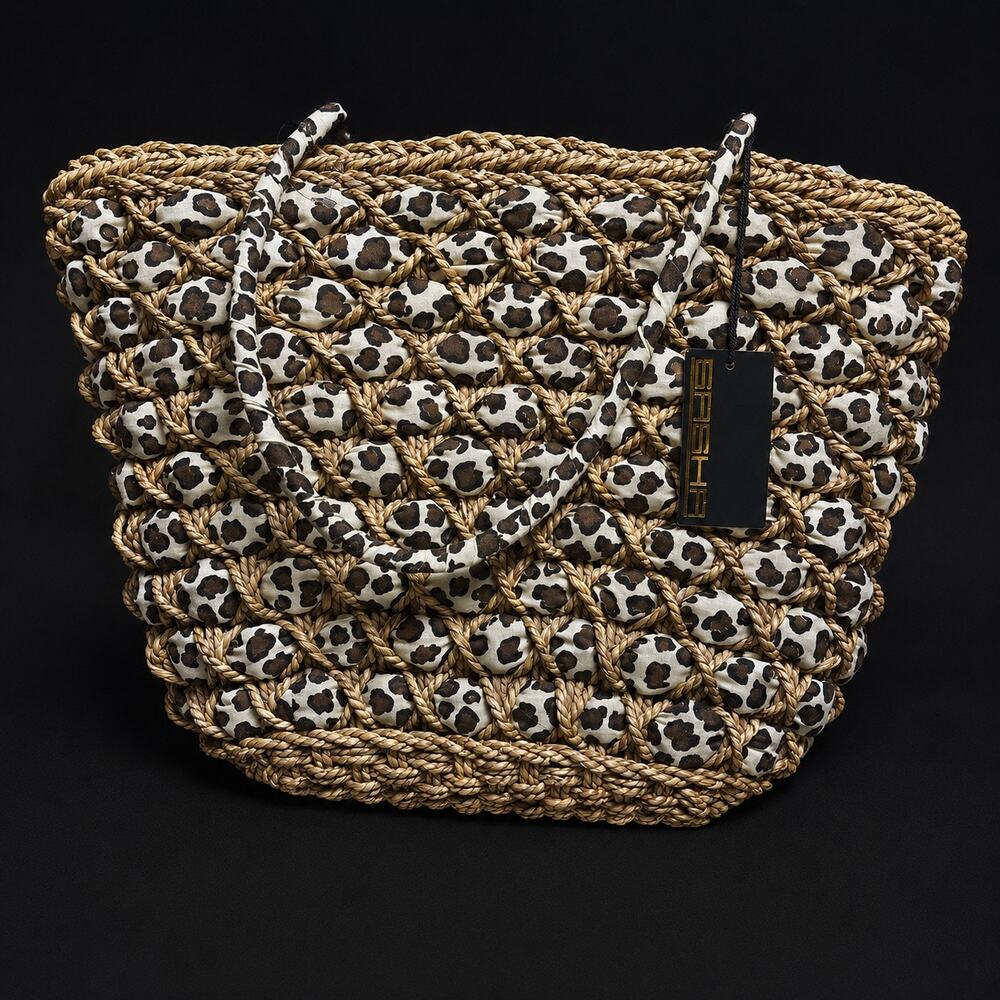 Cream & Tan Leopard Sasha Bag